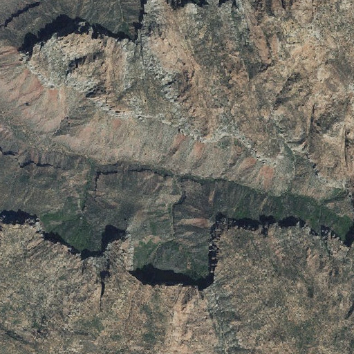Aerial imagery of Second Creek, UT