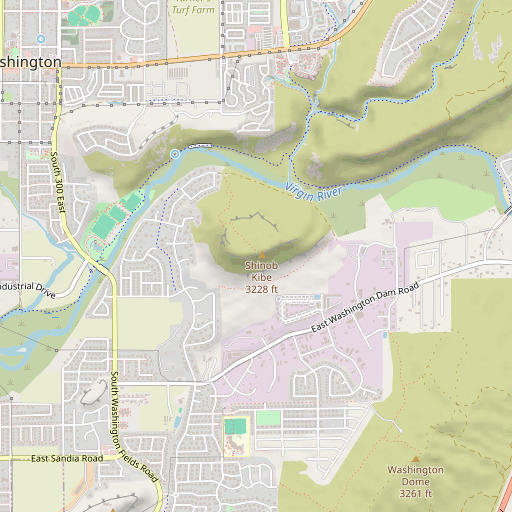 OpenStreetMap map of Shinob Kibe, UT