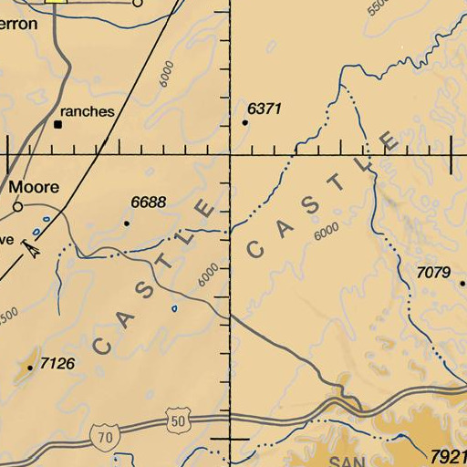 FAA VFR chart of Sid and Charley, UT