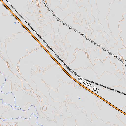 OpenTopoMap map of Sphinx, UT