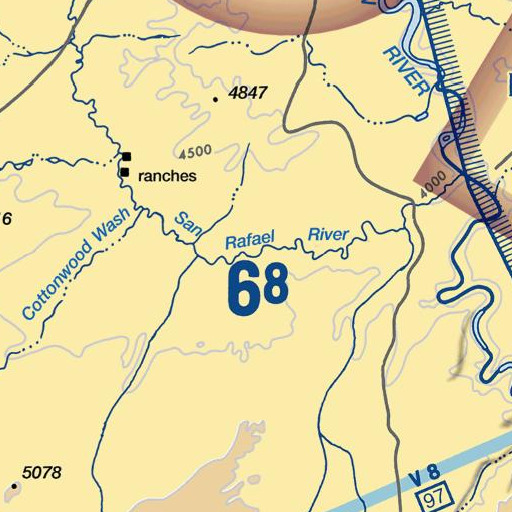 FAA VFR chart of Spring Canyon, UT