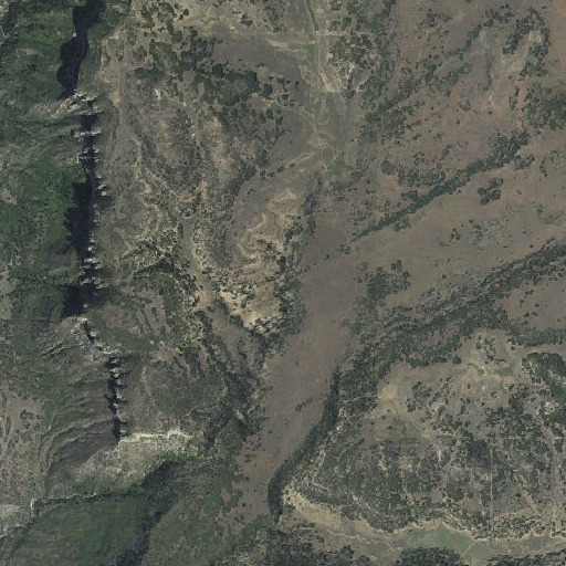 Aerial imagery of Spring Run Gulch, UT