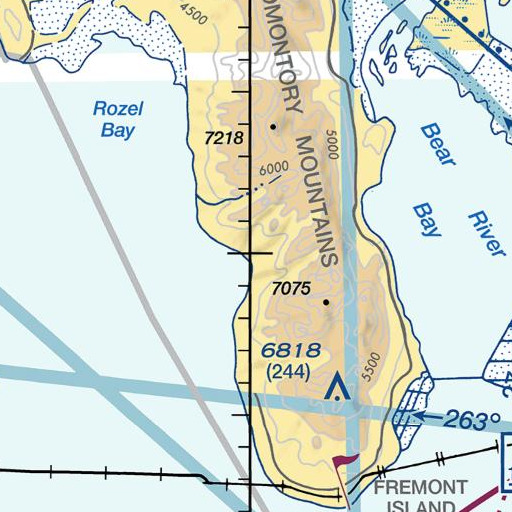 FAA VFR chart of Squaw Flat, UT