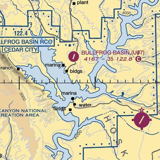 FAA VFR chart of Stanton Canyon, UT