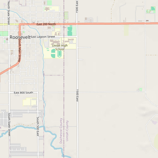 OpenStreetMap map of State Road Lateral, UT