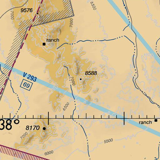 FAA VFR chart of Steamboat Mountain, UT