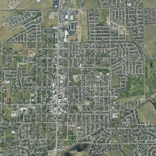 Aerial imagery of Harris Elementary School, UT
