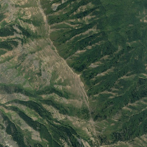 Aerial imagery of Stewart Pass, UT
