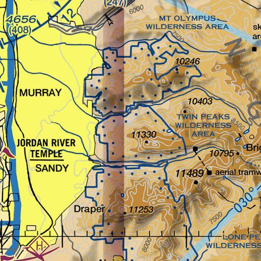 FAA VFR chart of Storm Mountain, UT