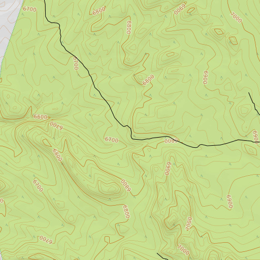OpenTopoMap map of Sulphur Spring, UT