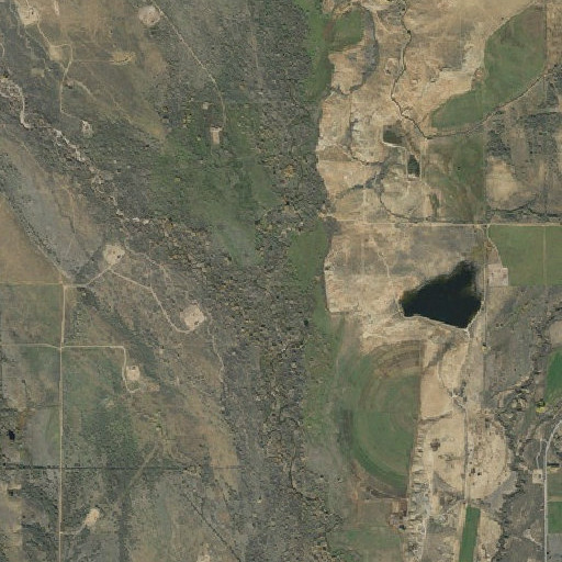 Aerial imagery of West Channel Uinta River, UT