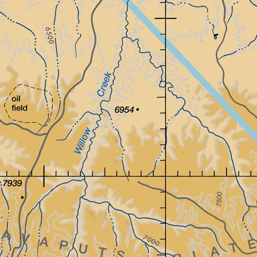 FAA VFR chart of Wolf Point, UT