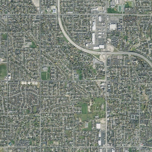 Aerial imagery of Calvin S Smith Elementary School, UT