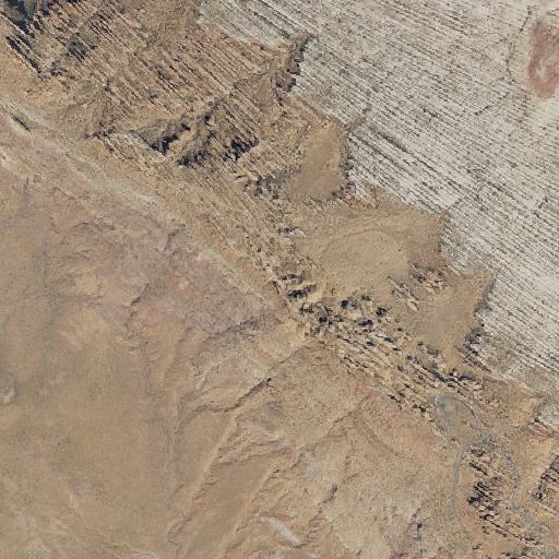 Aerial imagery of Coke Oven Arch, UT