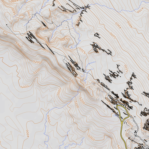 OpenTopoMap map of Coke Oven Arch, UT