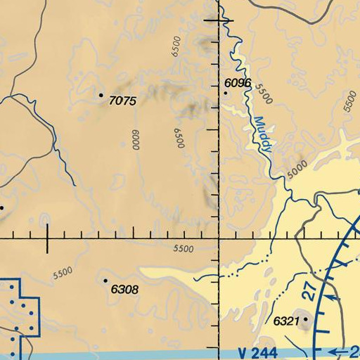 FAA VFR chart of Moroni Slopes Catchment, UT