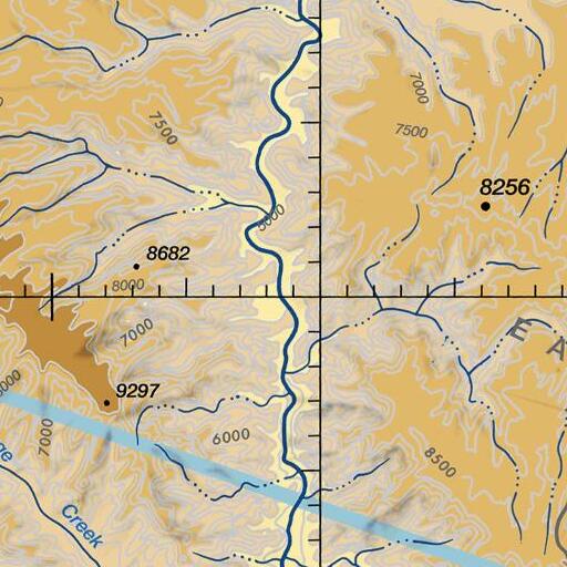 FAA VFR chart of Three Canyon Rapids, UT