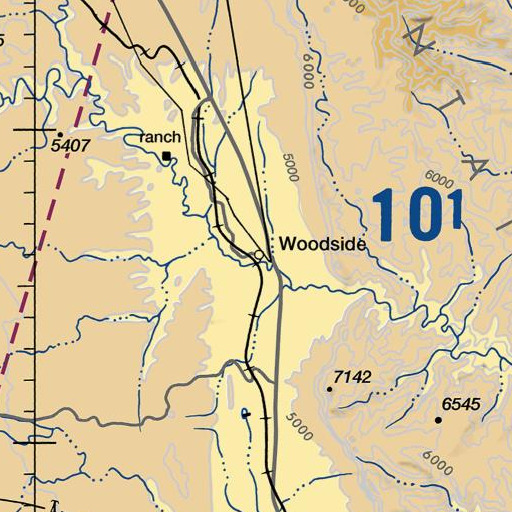 FAA VFR chart of Woodside, UT