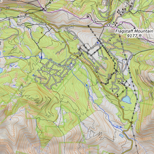 OpenTopoMap map of Bonanza Flat, UT