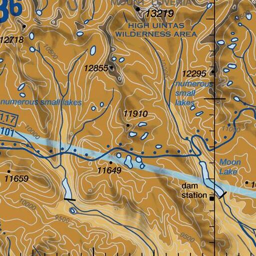 FAA VFR chart of Brown Duck Mountain, UT