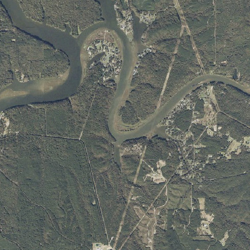 Aerial imagery of Beavers Point, AL