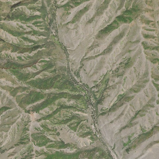 Aerial imagery of Corral Canyon, UT