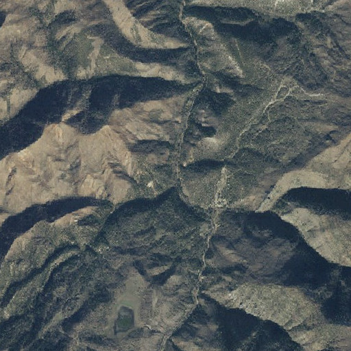 Aerial imagery of Dipping Pen Creek, UT