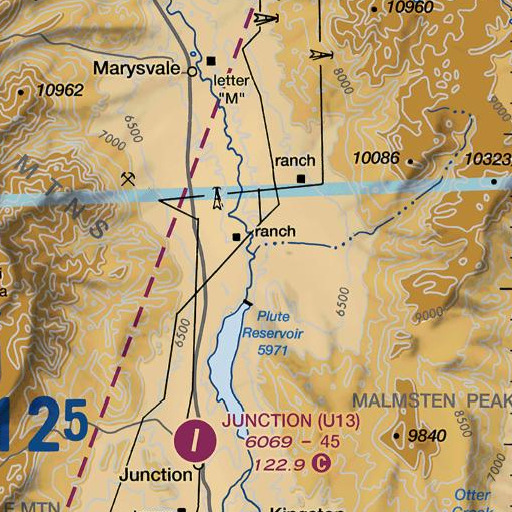FAA VFR chart of Dry Creek, UT