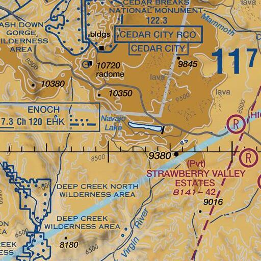 FAA VFR chart of Elderberry Spring, UT