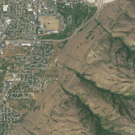 Aerial imagery of Mathias Canyon, UT