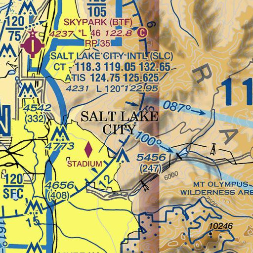 FAA VFR chart of Quarry Canyon, UT