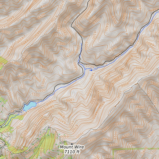 OpenTopoMap map of Quarry Canyon, UT
