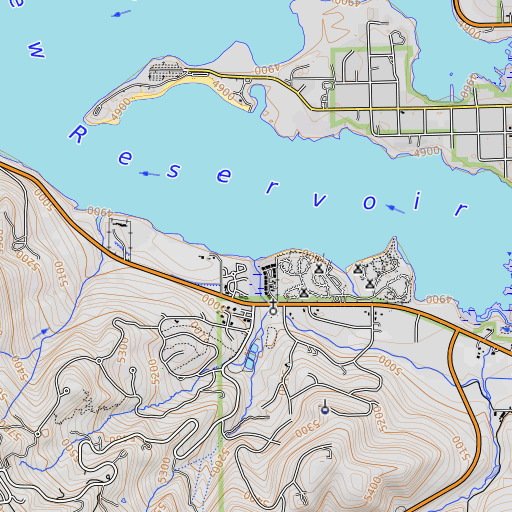 OpenTopoMap map of Smith Creek, UT