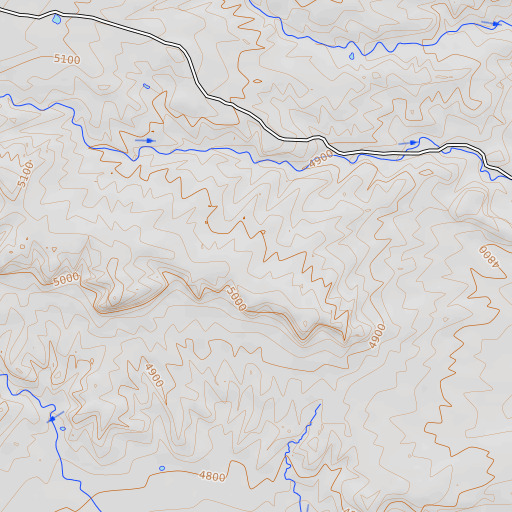 OpenTopoMap map of Grand County, UT