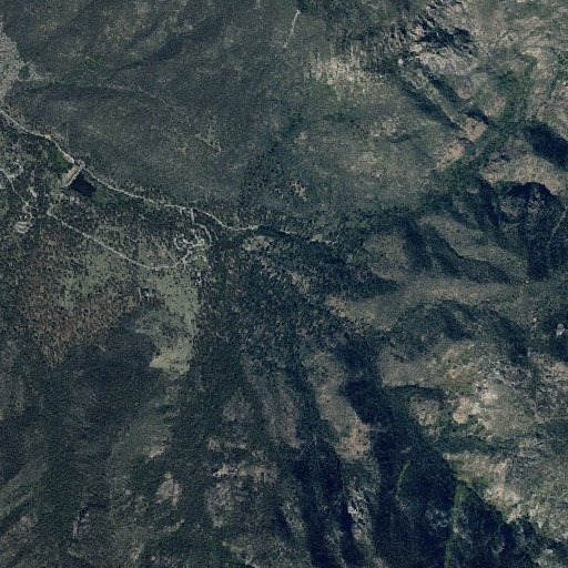Aerial imagery of Pines Campground, UT