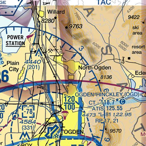 FAA VFR chart of Willowbrook, UT