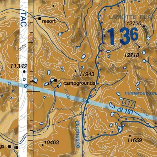 FAA VFR chart of Bald Mountain Pass, UT