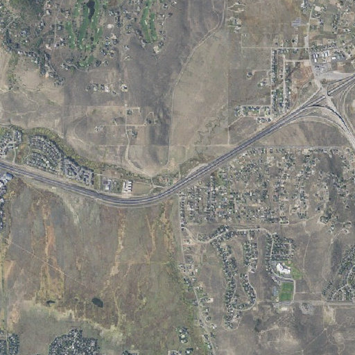 Aerial imagery of Old Stage Station, UT