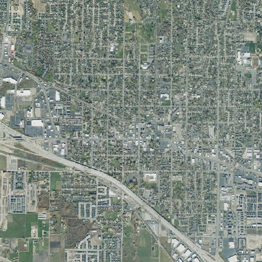 Aerial imagery of American Fork Post Office, UT