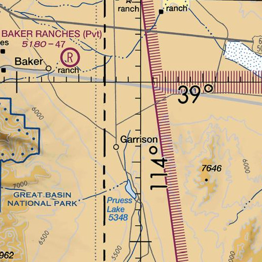 FAA VFR chart of Lake Creek, UT