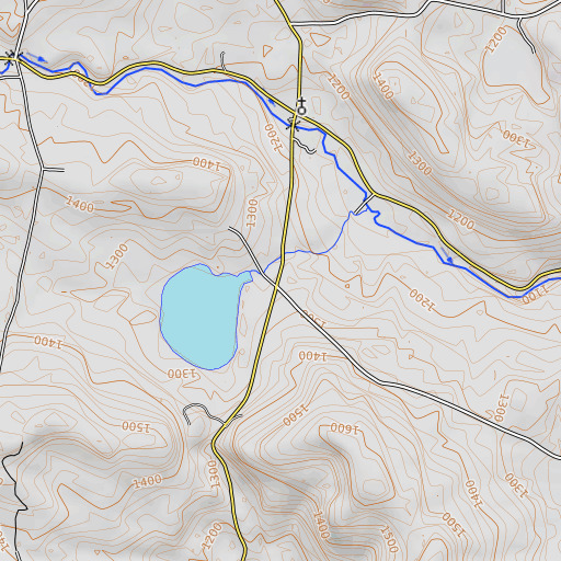 OpenTopoMap map of Chandler School, VT