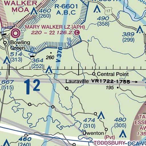 FAA VFR chart of Alps, VA