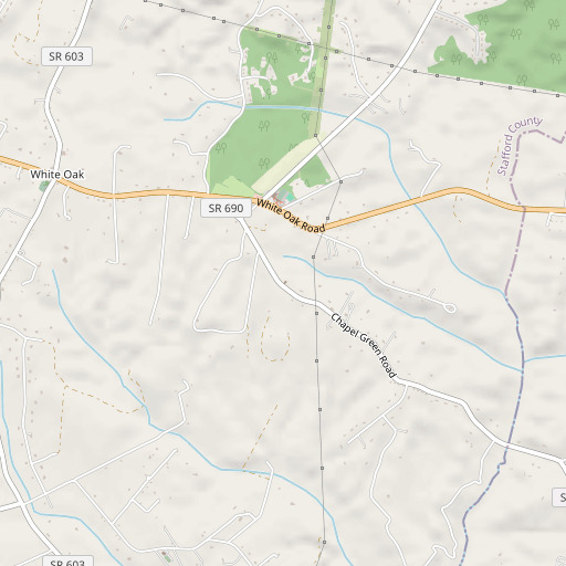 OpenStreetMap map of Bethlehem Church, VA