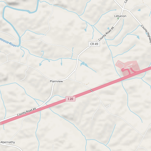 OpenStreetMap map of Pound School (historical), AL