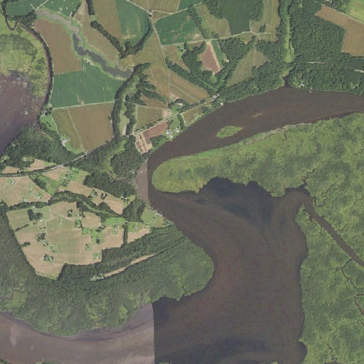 Aerial imagery of Chamberlayne Point, VA