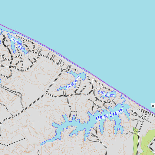 OpenTopoMap map of Condit Pond, VA