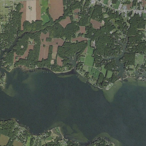 Aerial imagery of Cores Creek, VA