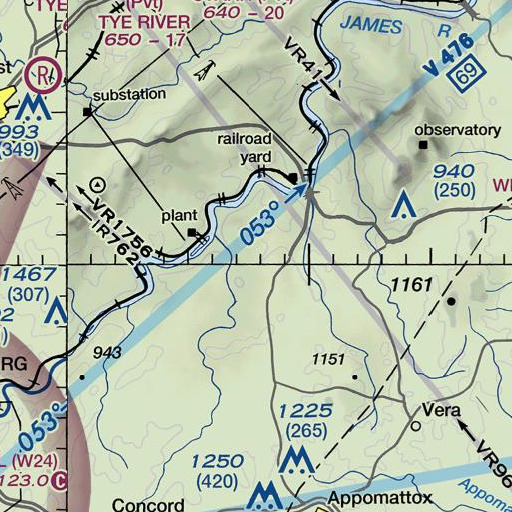 FAA VFR chart of Cove Mountain, VA
