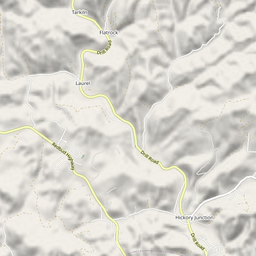 OpenStreetMap map of Jacksons Chapel, VA
