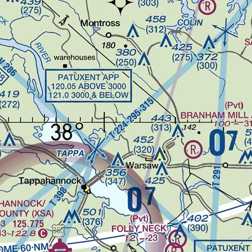 FAA VFR chart of Muddy Run, VA